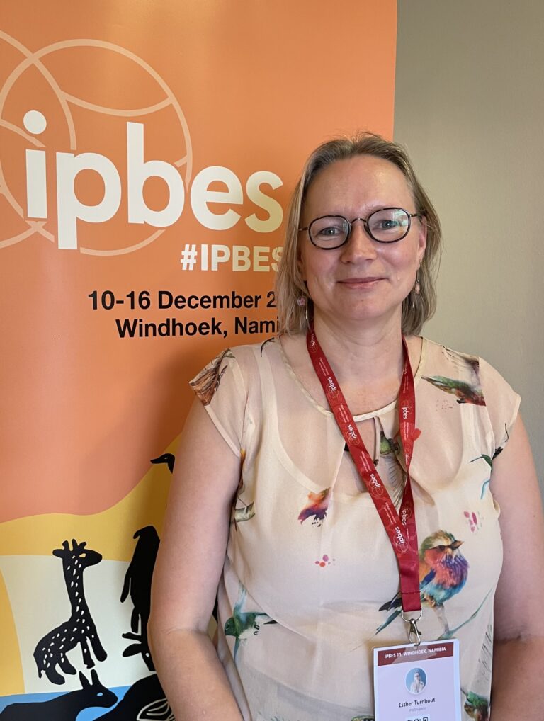 Prof. Esther Turnhout at IPBES 11 in Namibia